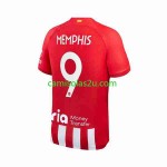 Camisolas de futebol Atlético Madrid 2 Memphis Depay 9 Equipamento Principal 2023/24 Manga Curta